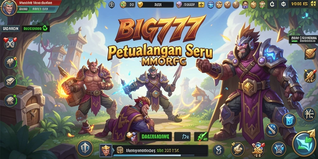 Tampilan gameplay seru dalam dunia fantasi MMORPG.