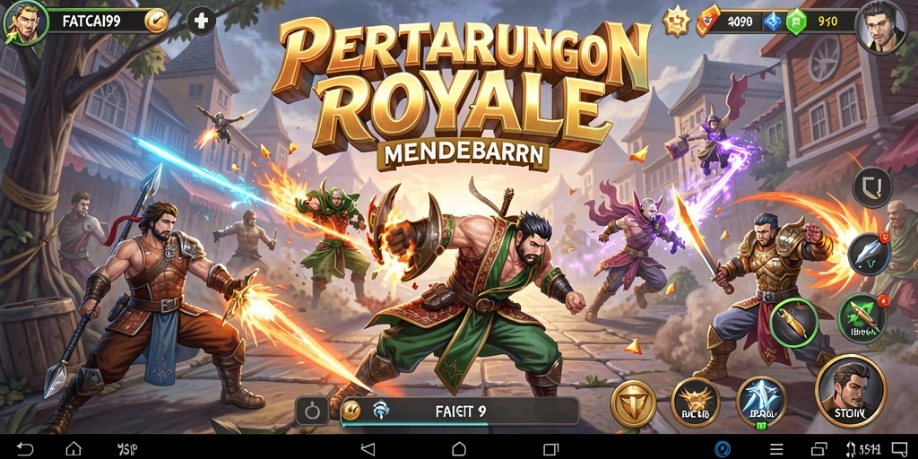 Screenshot dari gameplay <strong>FATCAI99</strong> yang menarik dalam mode Battle Royale.