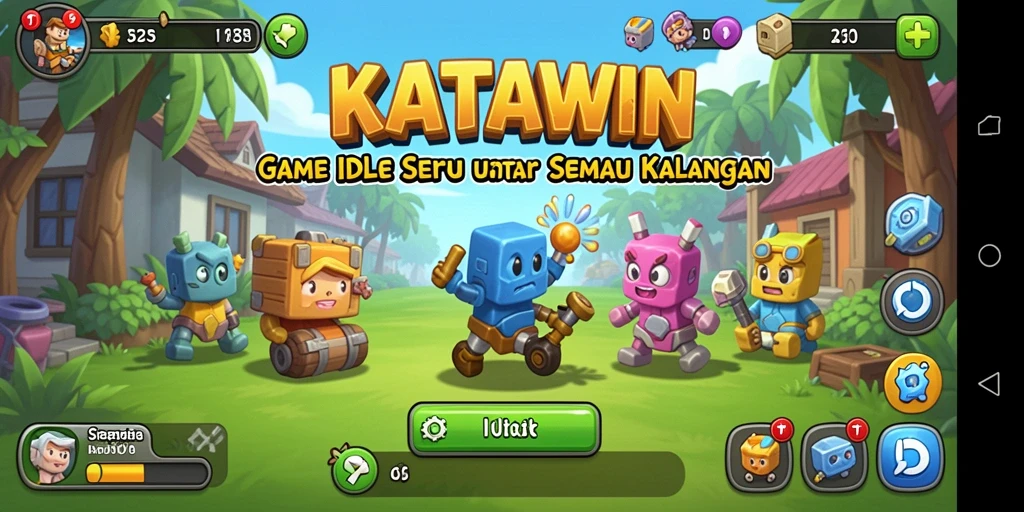 Tampilan gameplay KATAWIN yang menarik dan interaktif.