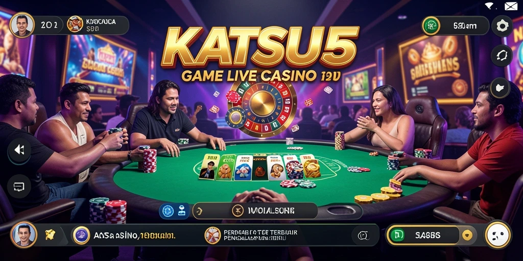 Tampilan menarik dari Live Casino di KATSU5.