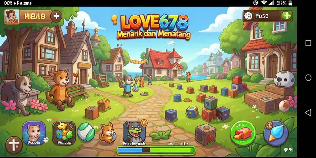 Tampilan menarik gameplay LOVE678 dengan berbagai teka-teki seru.