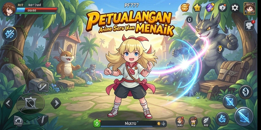 Tampilan gameplay seru dan karakter menarik di PF777.