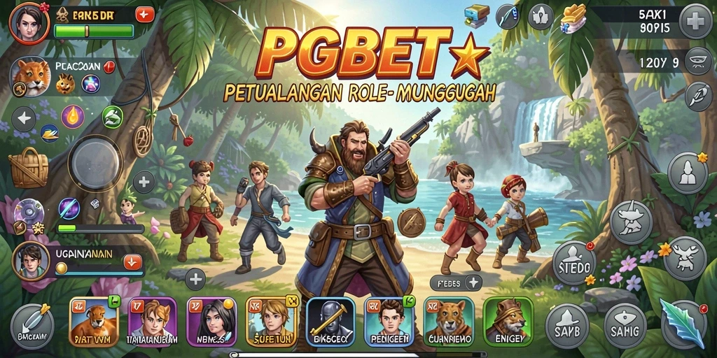 Screenshot menampilkan aksi pertarungan seru dalam PGBET.