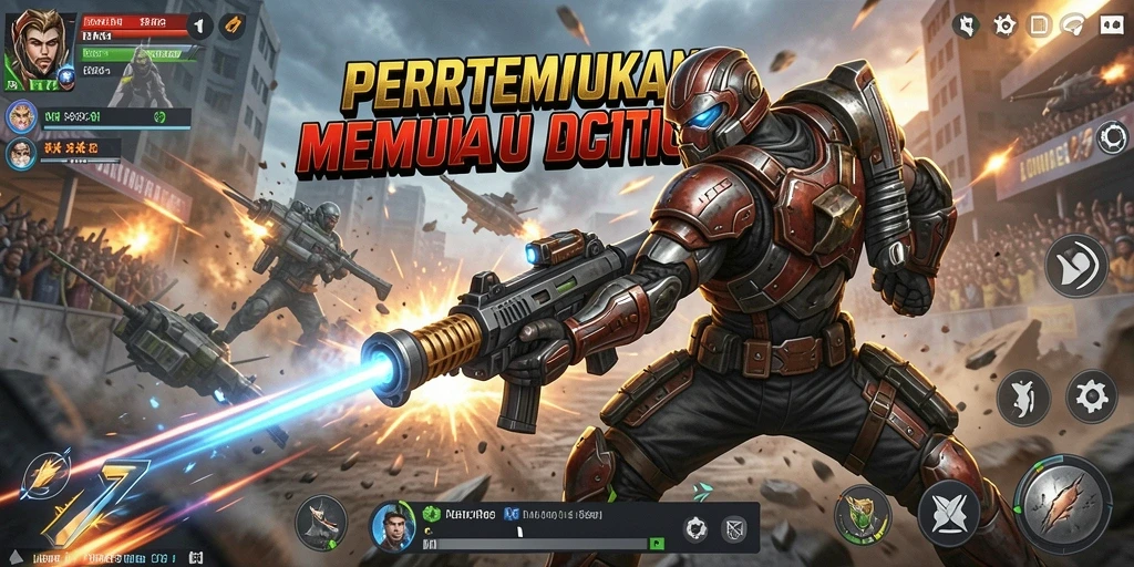 Gameplay RK77 dengan aksi seru dan grafis menawan.