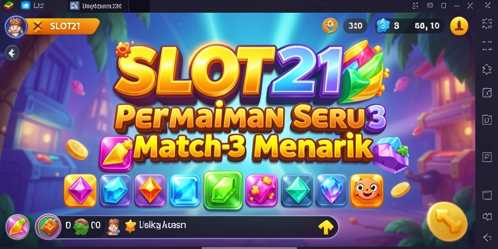 Screenshot gameplay SLOT21 yang menampilkan keseruan menyusun kombinasi.