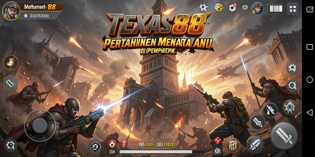 Gameplay seru TEXAS88 dalam pertahanan menara yang strategis.